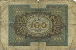 100 Mark DEUTSCHLAND  1920 P.069a SGE