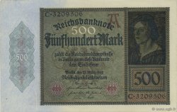 500 Mark GERMANIA  1922 P.073 q.FDC