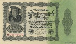 50000 Mark GERMANY  1922 P.079 UNC-