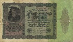 50000 Mark GERMANIA  1922 P.080 B