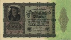 50000 Mark GERMANIA  1922 P.080 q.FDC