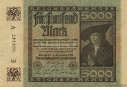 5000 Mark GERMANIA  1922 P.081a BB