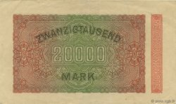 20000 Mark ALLEMAGNE  1923 P.085a SUP