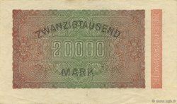 20000 Mark DEUTSCHLAND  1923 P.085a VZ