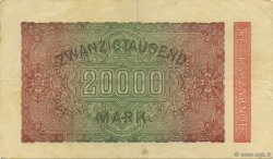 20000 Mark DEUTSCHLAND  1923 P.085b SS