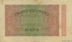 20000 Mark DEUTSCHLAND  1923 P.085f SS