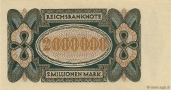 2 Millions Mark GERMANIA  1923 P.089a q.FDC