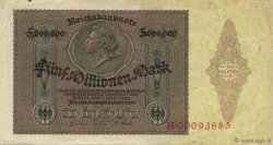5 Millions Mark GERMANY  1923 P.090 VF