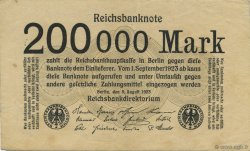 200000 Mark DEUTSCHLAND  1923 P.100 VZ