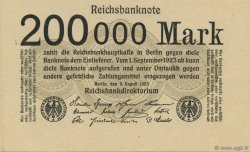 200000 Mark GERMANIA  1923 P.100 q.FDC