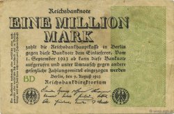 1 Million Mark DEUTSCHLAND  1923 P.102b S