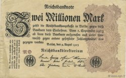 2 Millions Mark GERMANIA  1923 P.104a q.SPL