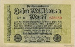 10 Millions Mark GERMANY  1923 P.106a XF