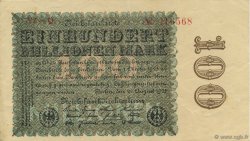 100 Millions Mark GERMANY  1923 P.107d XF+