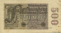 500 Millions Mark GERMANY  1923 P.110d VF