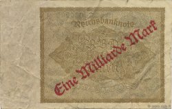 1 Milliard Mark GERMANY  1923 P.113a VF