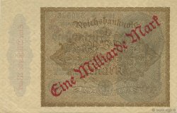 1 Milliard Mark GERMANY  1923 P.113c AU-