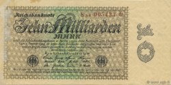 10 Milliards Mark GERMANY  1923 P.116b VF