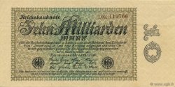 10 Milliards Mark GERMANY  1923 P.116b XF