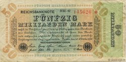 50 Milliards Mark GERMANIA  1923 P.120a MB