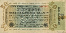50 Milliards Mark GERMANY  1923 P.120b F