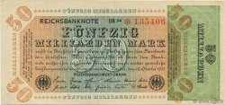 50 Milliards Mark ALLEMAGNE  1923 P.120b SUP+