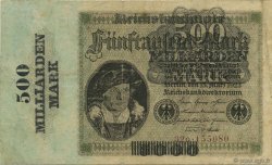 500 Milliard Mark ALEMANIA  1923 P.124a BC+