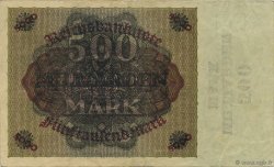 500 Milliard Mark DEUTSCHLAND  1923 P.124a fVZ