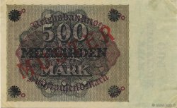 500 Milliard Mark Spécimen GERMANIA  1923 P.124as SPL+