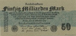 50 Milliards Mark GERMANY  1923 P.125a AU