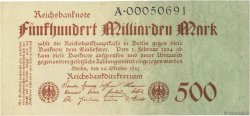 500 Milliard Mark GERMANIA  1923 P.127a SPL