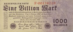1 Billion Mark DEUTSCHLAND  1923 P.129 VZ