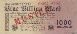 1 Billion Mark Spécimen GERMANY  1923 P.129s