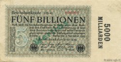 5 Billions Mark Spécimen DEUTSCHLAND  1923 P.136cs VZ+
