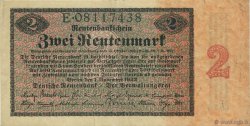 2 Rentenmark GERMANY  1923 P.162 XF+