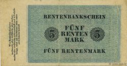 5 Rentenmark GERMANY  1923 P.163 VF