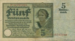5 Rentenmark ALLEMAGNE  1926 P.169