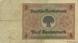 5 Rentenmark ALEMANIA  1926 P.169 BC