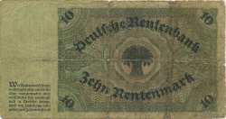 10 Rentenmark GERMANIA  1925 P.170 B
