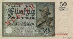 50 Rentenmark Spécimen GERMANIA  1925 P.171s SPL
