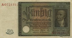50 Rentenmark ALLEMAGNE  1934 P.172 TTB