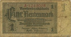 1 Rentenmark GERMANIA  1937 P.173a q.MB