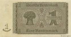1 Rentenmark GERMANIA  1937 P.173b q.FDC