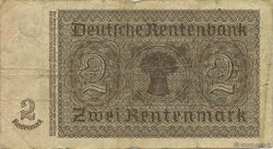 2 Rentenmark ALEMANIA  1937 P.174b BC