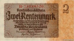 2 Rentenmark GERMANIA  1937 P.174b AU