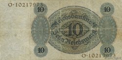 10 Reichsmark GERMANY  1924 P.175 VF-