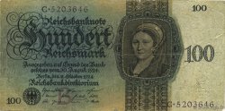 100 Reichsmark GERMANY  1924 P.178 F