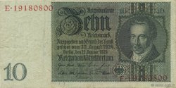 10 Reichsmark ALEMANIA  1929 P.180a MBC