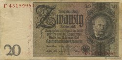 20 Reichsmark ALEMANIA  1929 P.181a MBC