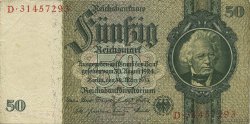 50 Reichsmark GERMANY  1933 P.182a VF